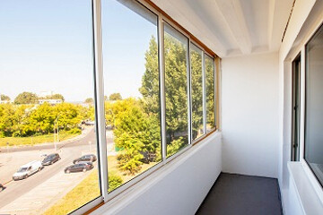 Wohnung in Neubrandenburg, Alfred-Haude-Straße: Aussicht vom Balkon