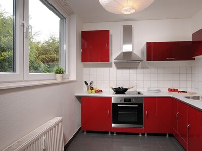 Küche in einer Musterwohnung in Erkrath