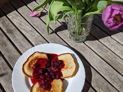 Selbstgemachte Pancakes
