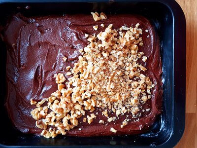 Selbstgemachte Brownies
