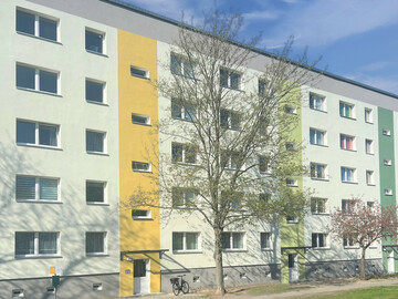 Außenansicht modernisiertes GCP Haus in der Christinenstraße 4 in Brandenburg