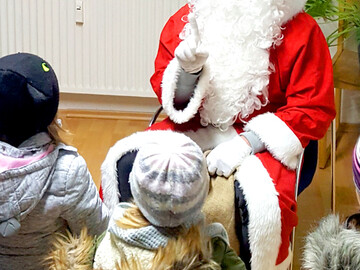 Nikolaus bei Mietern in Bielefeld zu Besuch