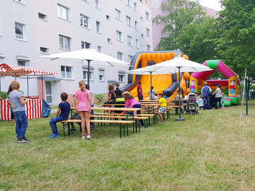 Sportliche Aktionen und Glitzertattoos auf dem GCP-Sommerfest