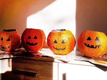 Halloween-Bastelaktion in Leipzig