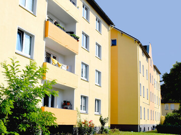 Frischer Gelbton für GCP-Wohnhaus in Duisburg