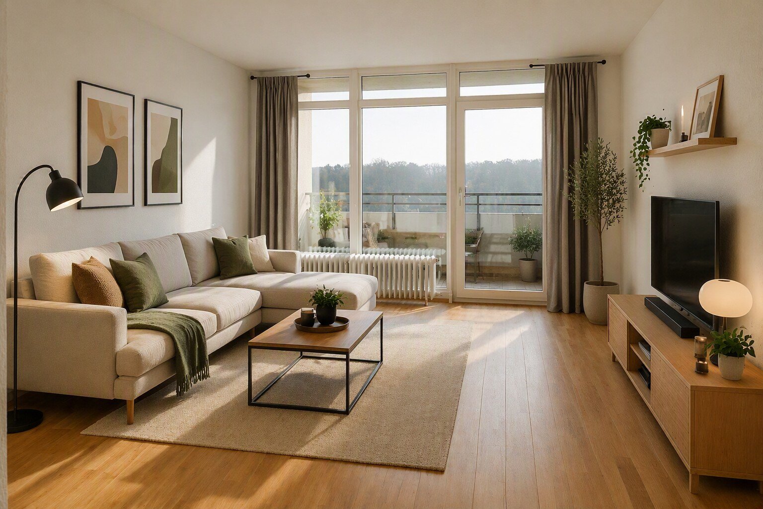 Renoviertes 1-Zimmer-Apartment mit Ausblick über Hamburg (am EKZ Jenfeld) - Photo 1