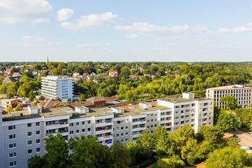 Wohnungen in Bremen, Grohner Dühne, aus Vogelperspektive