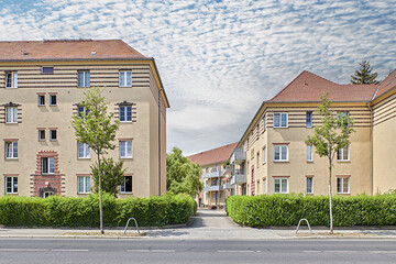 Außenansicht von Wohnungen in Dresden, Breitscheidstraße